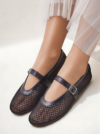 Royalfashion Ballerines ajourées pour femmes à bride Naommi