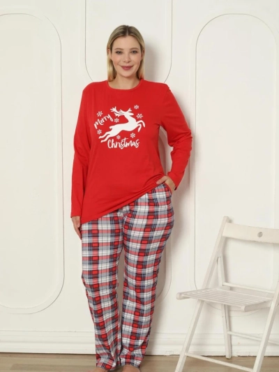 Pyjamas en coton pour femmes Royalfashion Noël GRANDE TAILLE