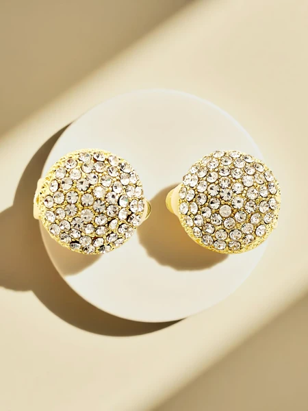 Royalfashion Boucles d'oreilles à clip pour femme avec zircons cubiques