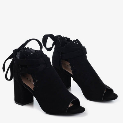 Bottes pour femmes Masala noires avec découpes - Chaussures 1