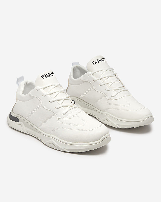 OUTLET Chaussures de sport en cuir écologique pour hommes en blanc Frossg- Footwear