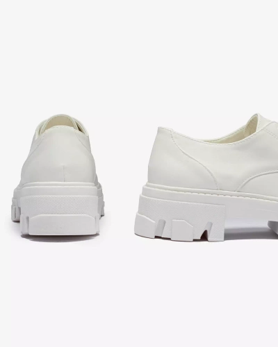 Demi-bottes blanches pour femme Delgor- Footwear