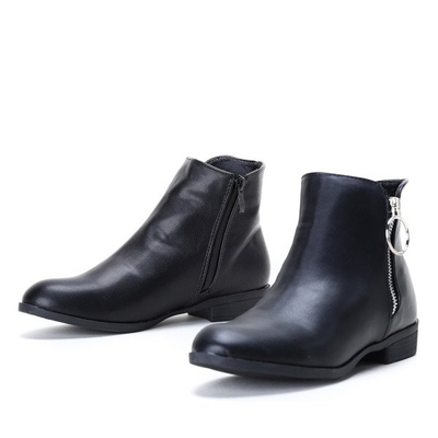 Czarne klasyczne sztyblety Anne- Obuwie