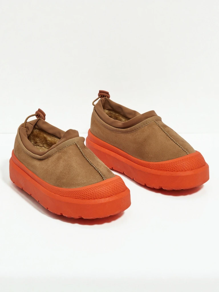 Baskets pour Femmes Flora Camel Suédées Confortables au Quotidien