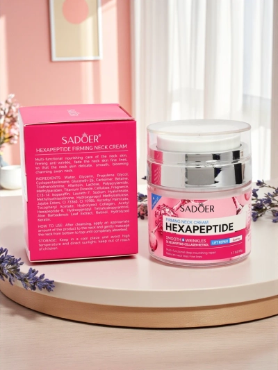 Sadoer Neptunia Hexapeptide Collagène Rétinol Crème Lifting pour le Cou 50ml