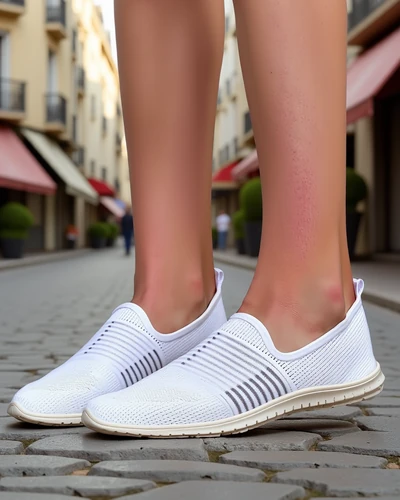 Royalfashion Chaussures de sport à enfiler pour femmes Ollabes
