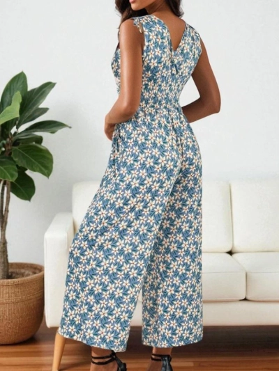 Royalfashion Combinaison longue imprimée pour femme