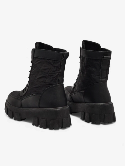 Bottines à lacets pour femmes en cuir écologique Solvi