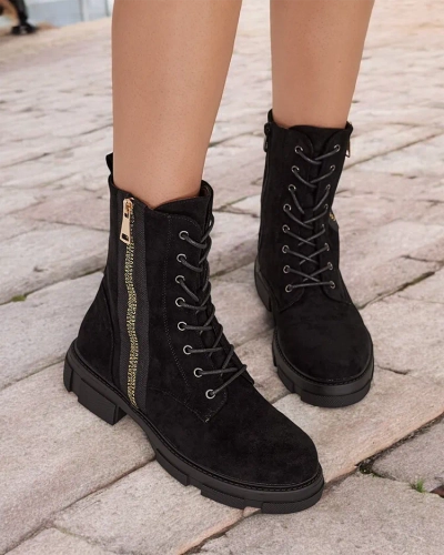 Royalfashion Bottes fourrées hautes Uvilla pour femme