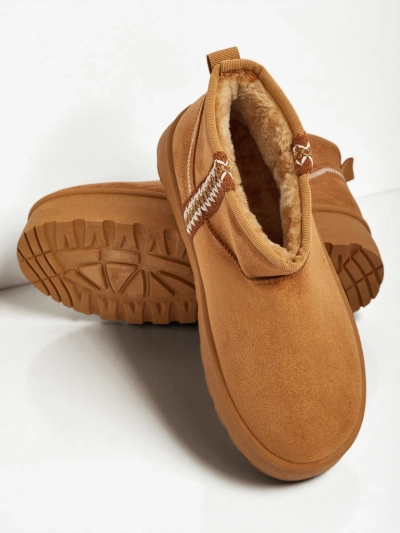 Bottes courtes style bottes de neige pour femmes Pravel