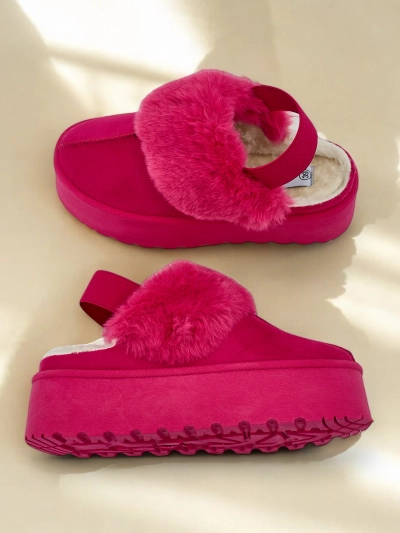 Royalfashion Bottines courtes de neige sans talon pour femmes Vromix