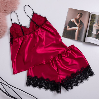 Ensemble pyjama 2 pièces marron - Vêtements