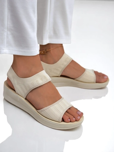 Royalfashion Sandales pour femmes à semelle épaisse Viva Flex