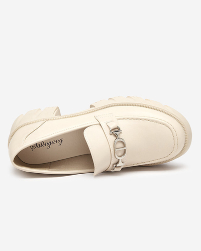 Chaussures pour femmes beiges sur une semelle Terima massive - Footwear