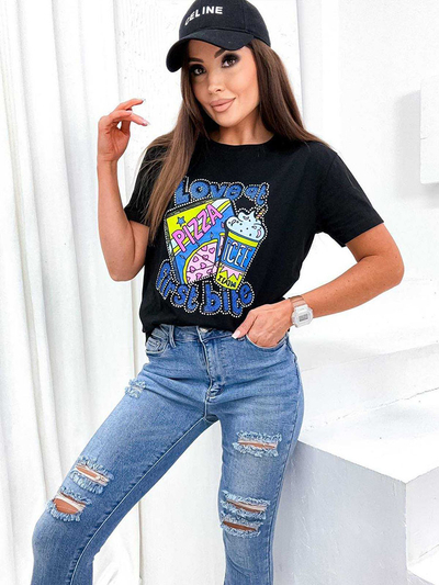 Royalfashion T-shirt imprimé pour femme