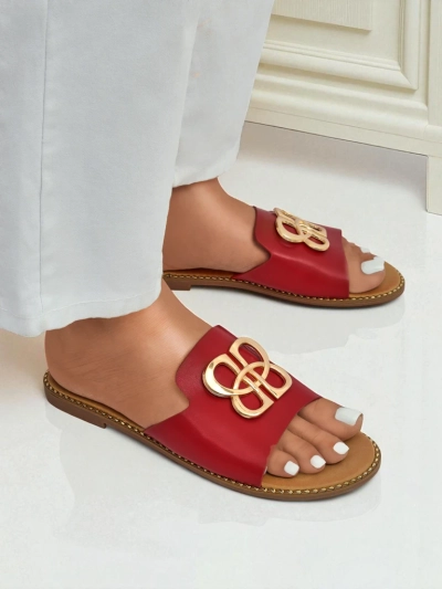 Royalfashion Chaussons pour femmes à semelle plate Heraklia