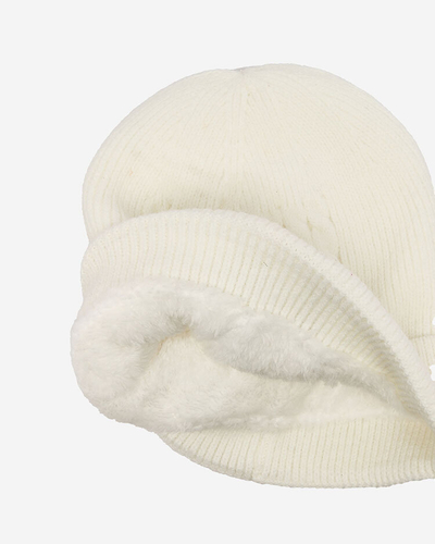 Royalfashion Casquette isolée pour femme Ecru