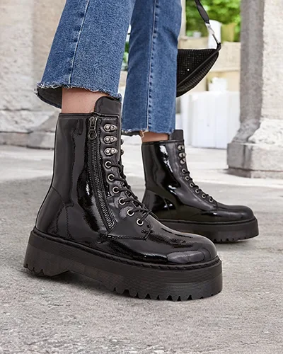 Les bottines pour femmes de Royalfashion sont des workery Fezolio