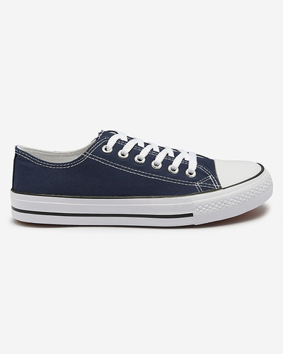Baskets à lacets classiques pour femme bleu marine Ogisa - Chaussures