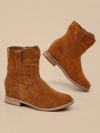 Bottes de cowboy marron sur un coin couvert Jelluma - Footwear