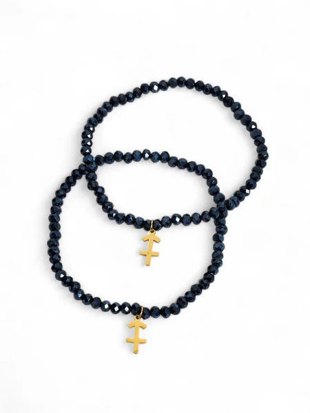 Royalfashion Deux Bracelets pour femmes avec pendentif ancre