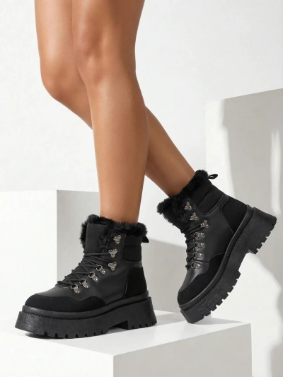 Bottes de neige à lacets pour femmes Royalfashion Qiroz