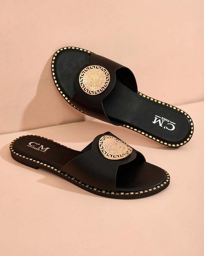 Royalfashion Tongs à semelle plate Misin pour femme