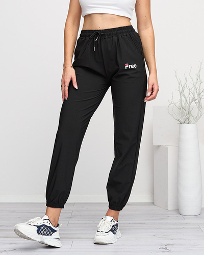 Pantalon de sport femme noir - Vêtements