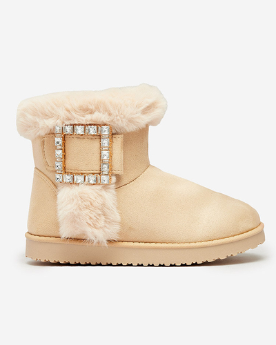 Royalfashion Bottes pour femmes a'la bottes de neige avec ornement Galaes