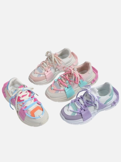 Royalfashion Baskets de sport pour femmes avec inserts en caoutchouc Bubble