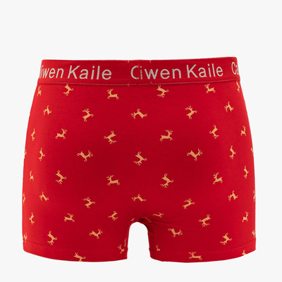 Boxer de Noël Rouge Homme - Sous-Vêtements