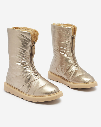 Pink-gold chaussures pour femmes a'la bottes de neige Tirigga- Footwear