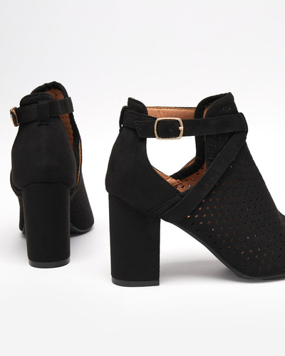 OUTLET Sandales noires ajourées pour femme sur le poteau Rilose - Footwear