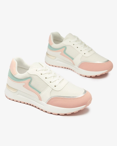 OUTLET Chaussures de sport blanches et roses pour femmes Vegris - Footwear
