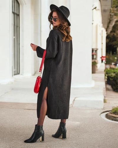 Robe pull longue pour femmes de Royalfashion