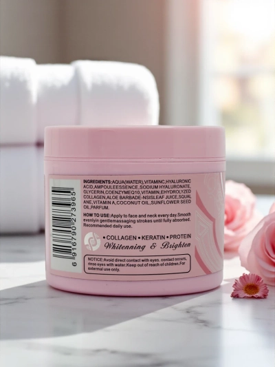 Crème pour le visage et le cou avec effet éclaircissant et hydratant Rose Clair