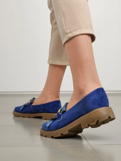 Royalfashion Mocassins en Suède Écologique pour Femmes Mare Nostrum