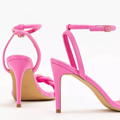 OUTLET Sandales femme fuchsia sur stiletto Tenedi - Footwear