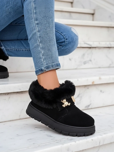 Royalfashion Bottes courtes pour femmes a'la bottes de neige Dobis