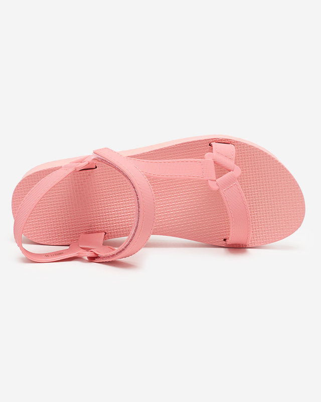 OUTLET Sandales plates femme rose foncé Ostoy-Shoes