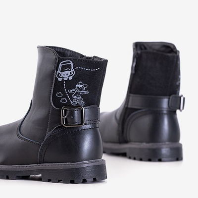 OUTLET Bottes isolées noires pour enfants Oviu - Footwear