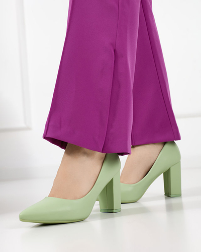 OUTLET Escarpins femme vert clair sur le Sweet post - Footwear