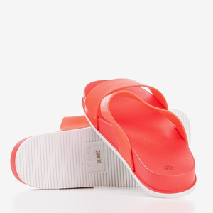 Chaussons femme corail avec rayures Whista - Chaussures 1