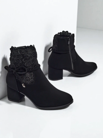 Bottines Diana Noires Élégantes pour l'Automne