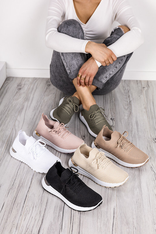 OUTLET Baskets tressées noires pour femme Erina - Footwear