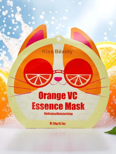Masque en feuille pour le visage Orange - Hydratant