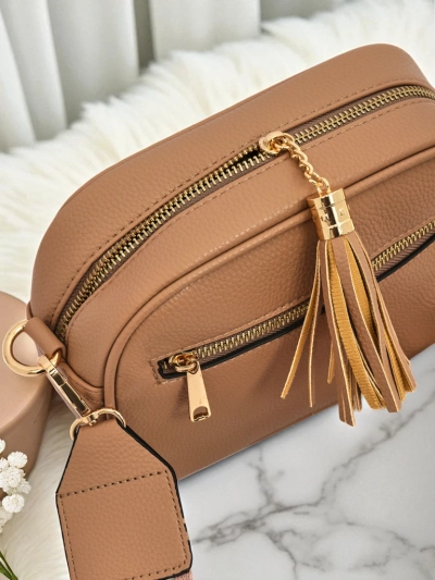 Royalfashion Petit sac à main pour femme en cuir écologique avec bandoulière colorée Kovi Lace