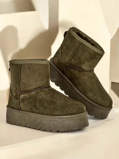 Royalfashion Chaussures courtes ressemblant à des bottes de neige pour femmes Eforte