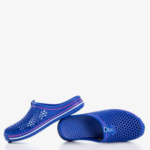 Chaussons femme Gumi en caoutchouc et cobalt - Chaussures 1