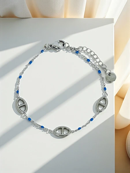 Bracelet en argent Aurea Clavis avec des perles
